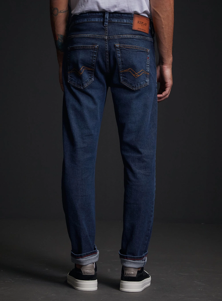 Calça Jeans Masculina Neaal Skinny Índigo Replay