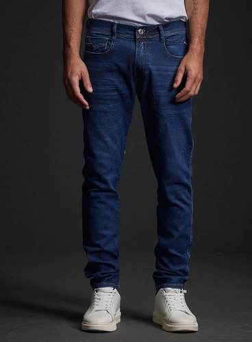 Calça Jeans Masculina Anbass Skinny Denim Escuro