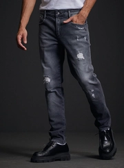 Calça Jeans Masculina Anbass Skinny Estonado