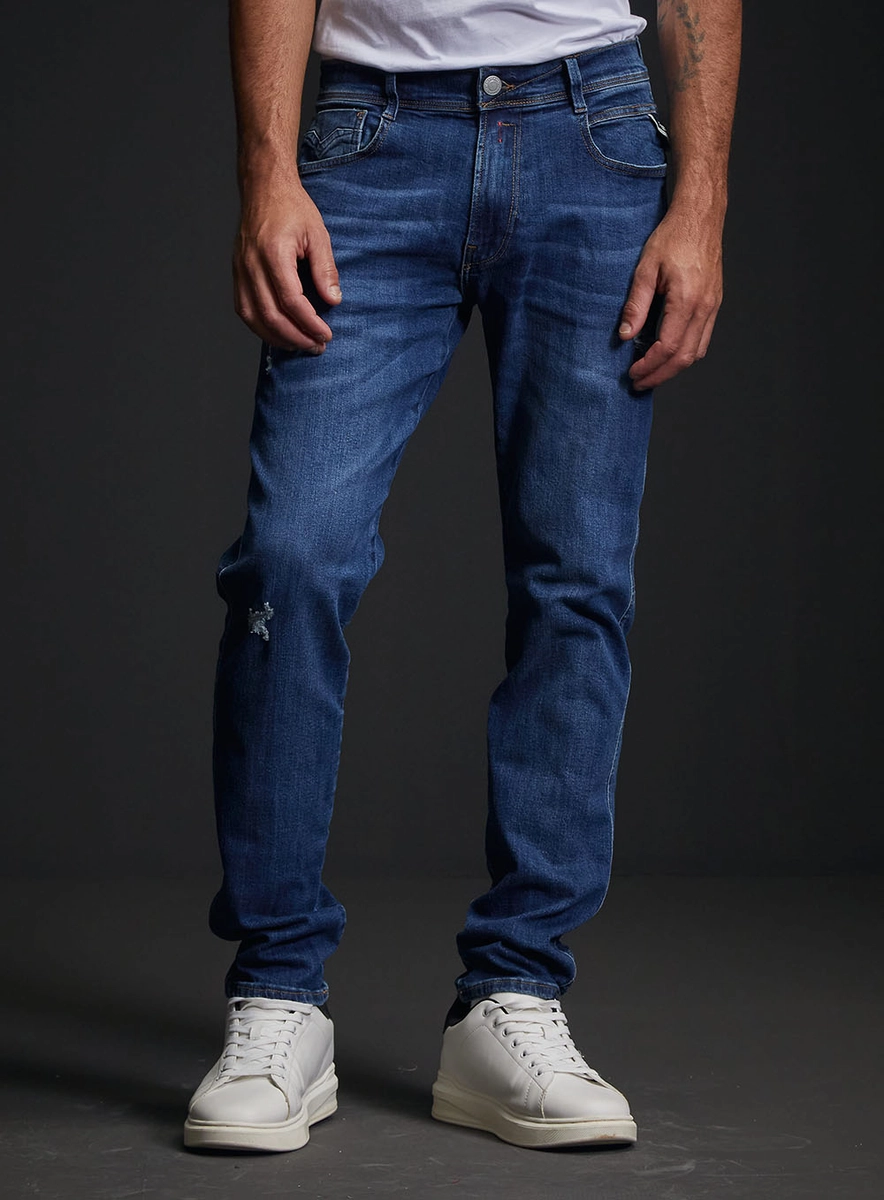 Calça Jeans Masculina Anbass Skinny Índigo Lcecci
