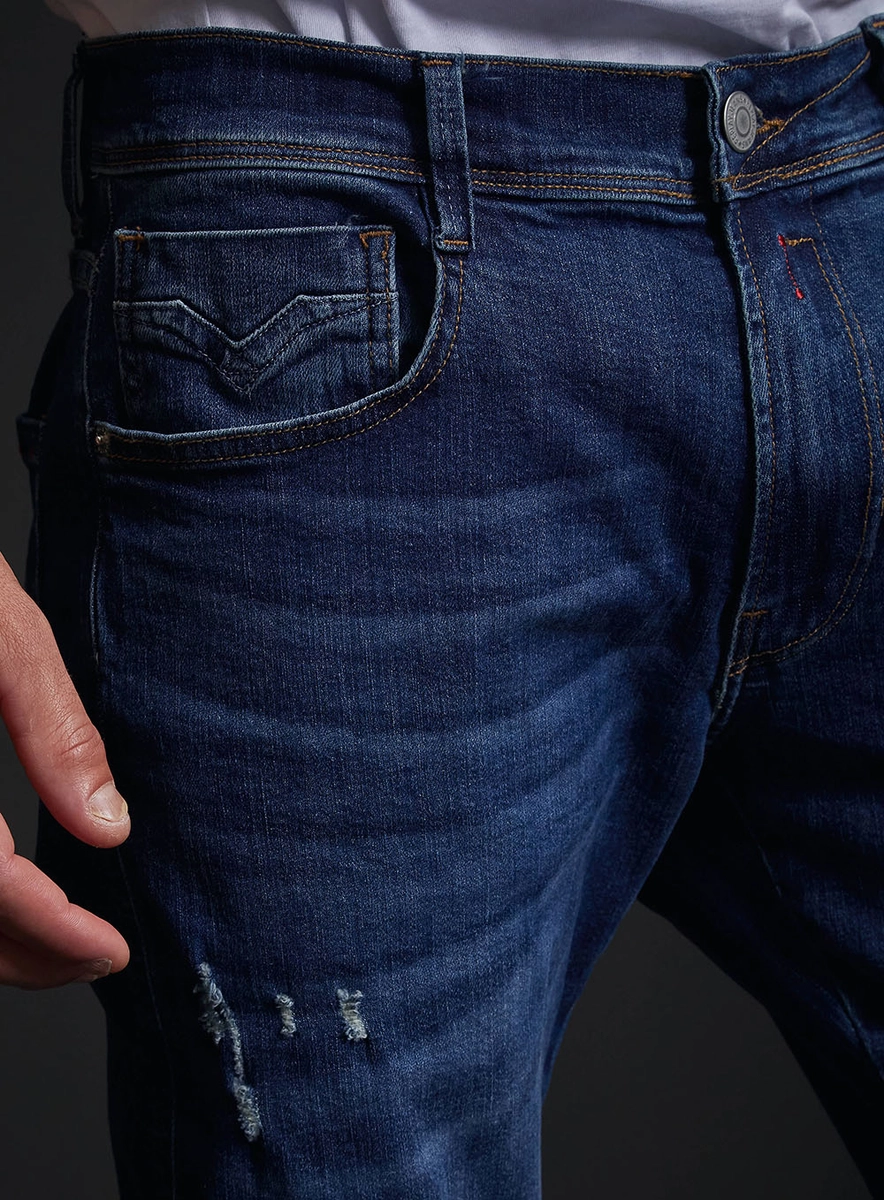Calça Jeans Masculina Anbass Skinny Índigo Lcecci