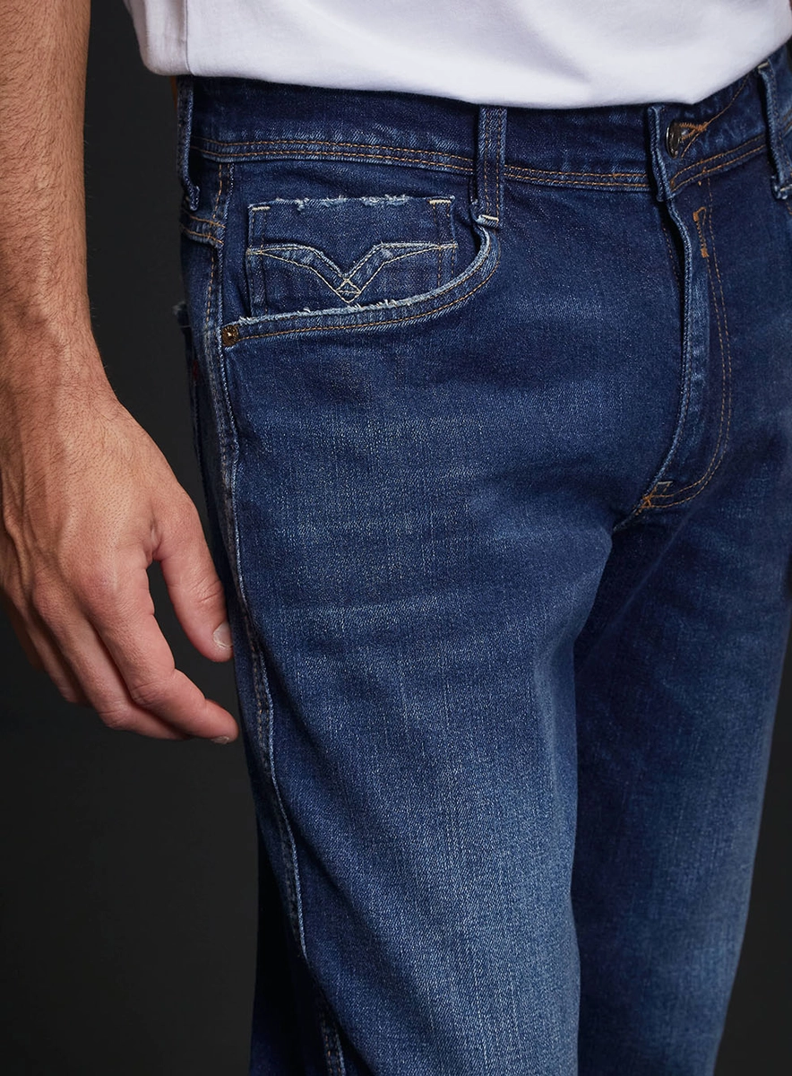 Calça Jeans Masculina Anbass Skinny Índigo Lcecci