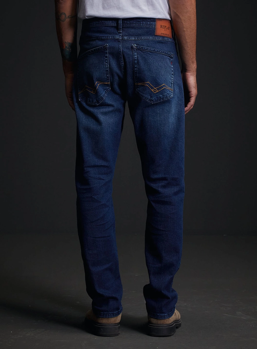 Calça Jeans Masculina Willbi Regular Slim Índigo Replay