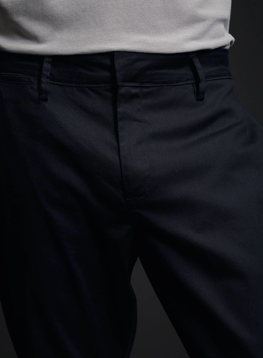 Calça Sarja Alfaiataria Chino Masculina Preto Lcecci