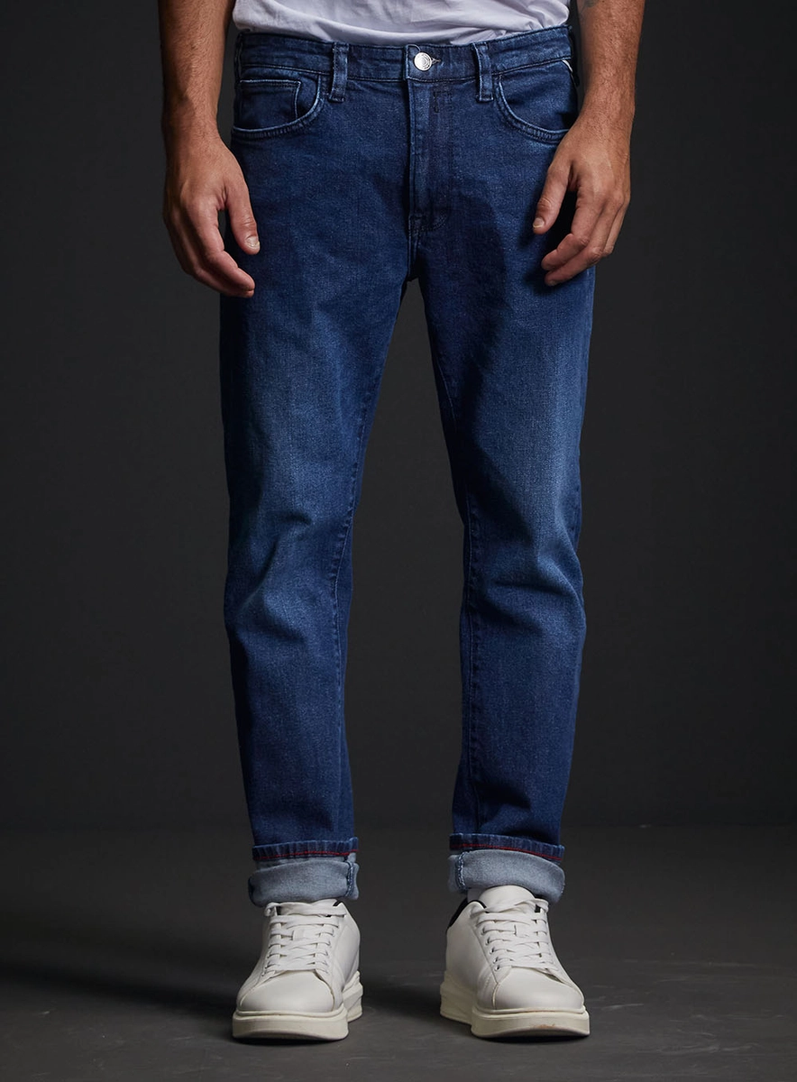 Calça Jeans Masculina Neaal Skinny Índigo Replay
