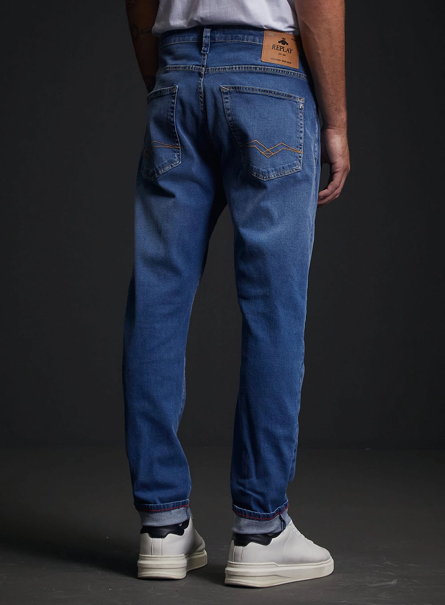 Calça Jeans Masculina Neaal Skinny Índigo Replay