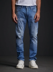 Calça Jeans Masculina Neaal Skinny Cintura Média