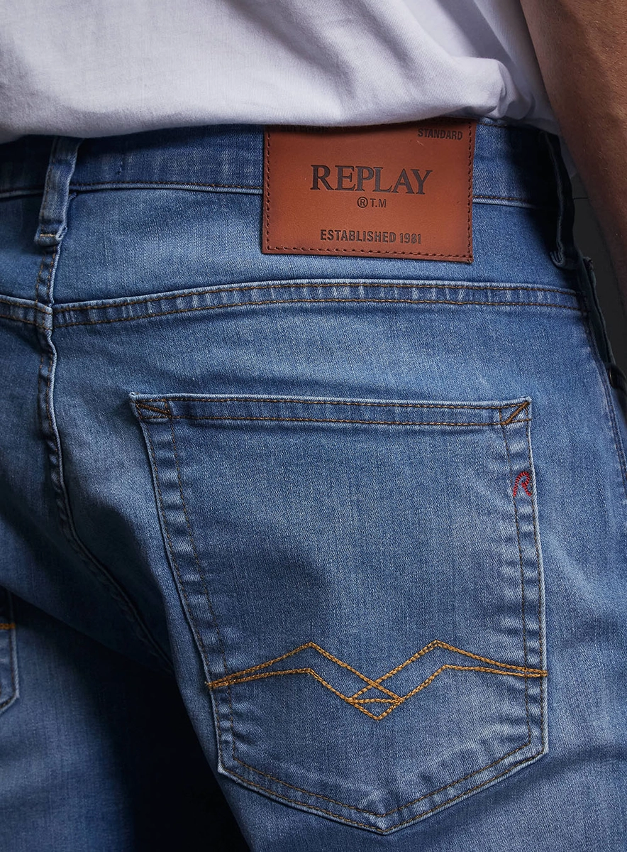 Calça Jeans Masculina Neaal Skinny Cintura Média Índigo Lcecci
