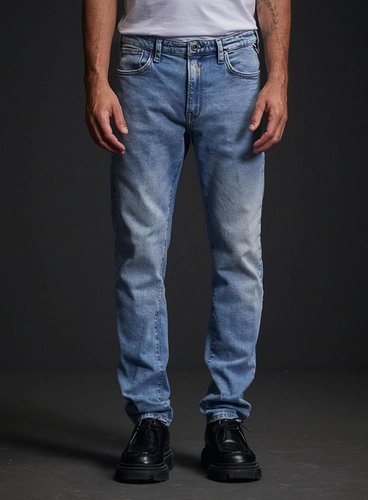 Calça Jeans Neaal Skinny Efeito Desbotado