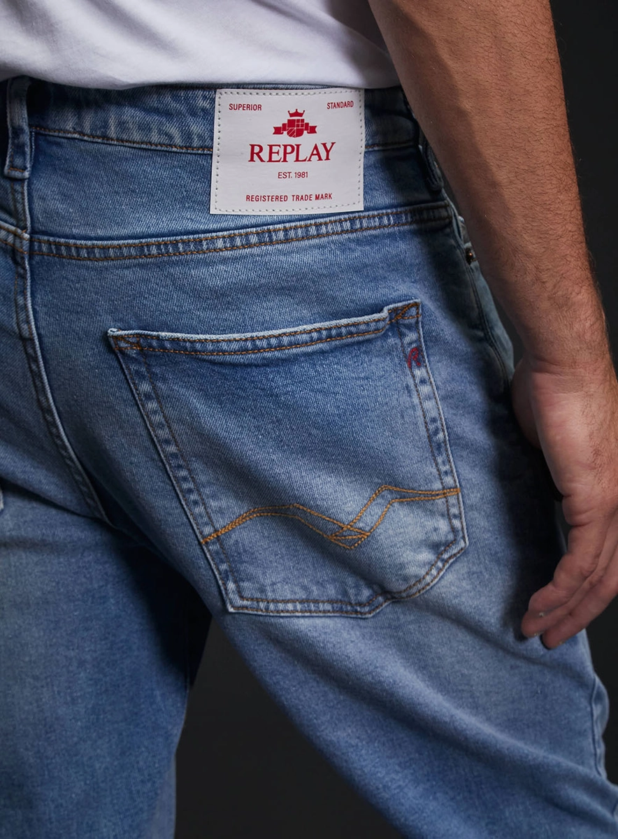 Calça Jeans Neaal Skinny Efeito Desbotado Índigo Lcecci