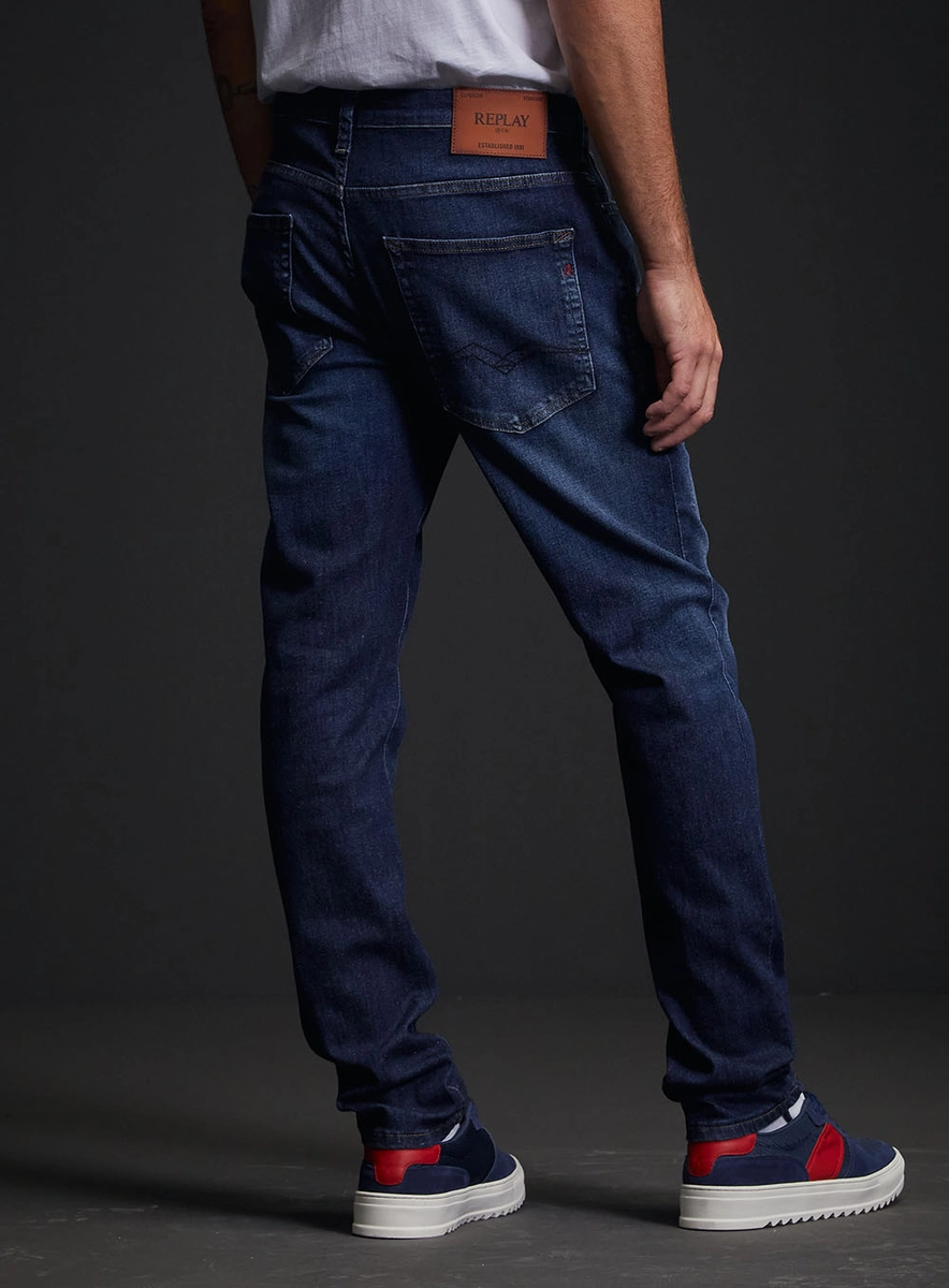 Calça Jeans Neaal Skinny Masculina Índigo Replay
