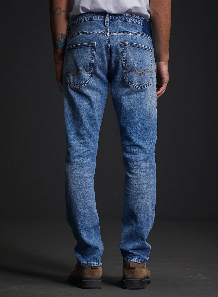 Calça Jeans Neaal Skinny Masculina Índigo Replay