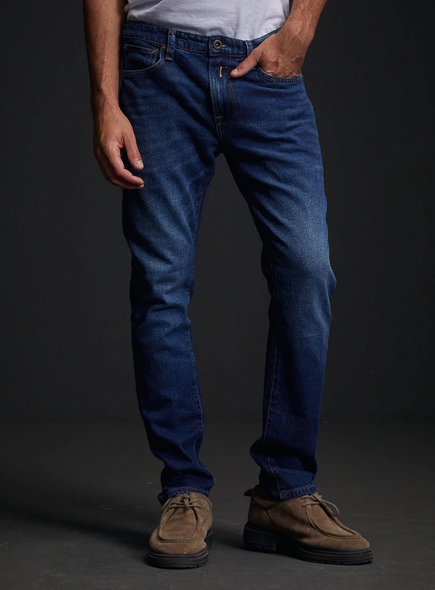 Calça Jeans Neaal Skinny Masculina Índigo Replay