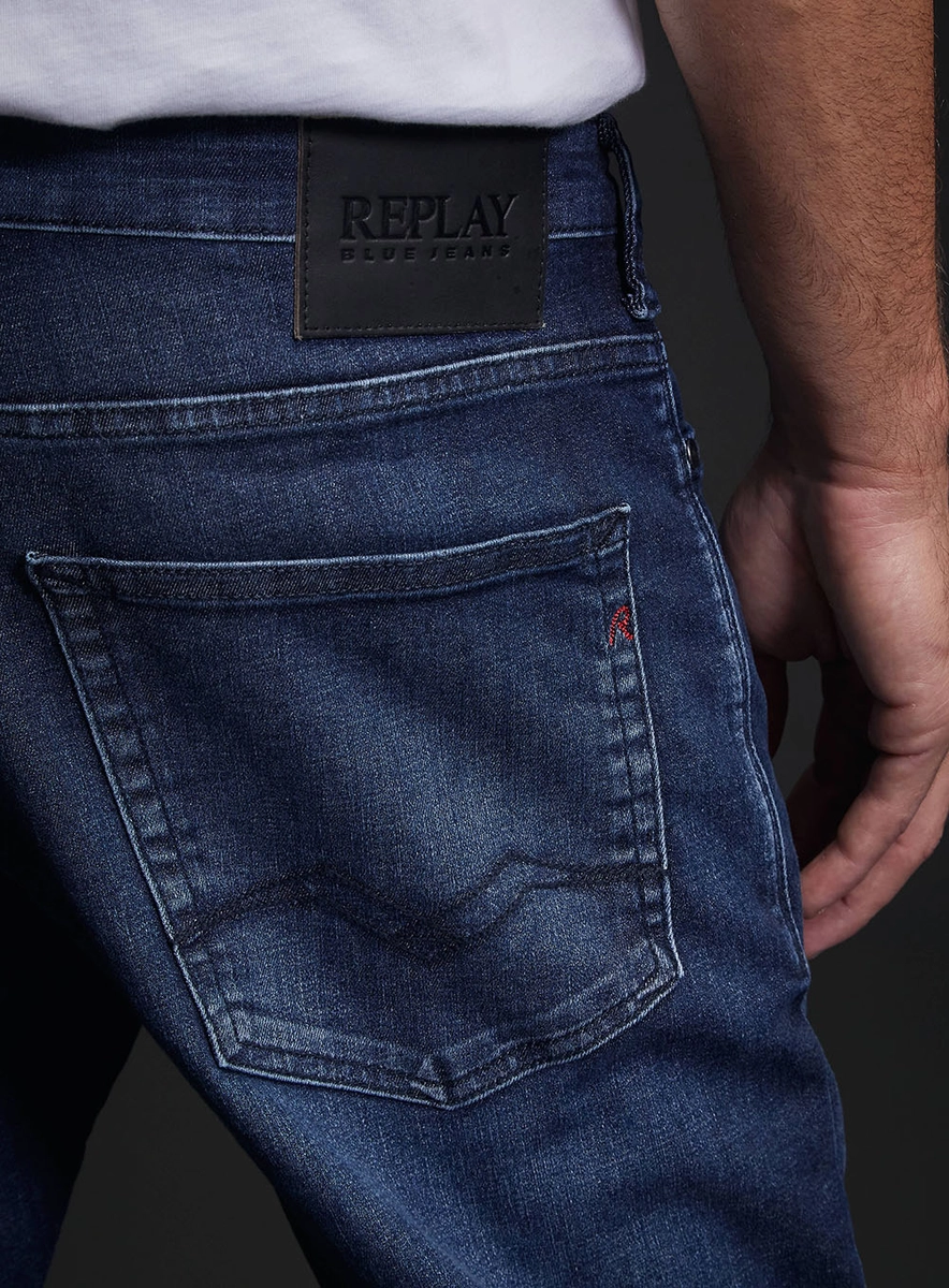 Calça Jeans Neaal Skinny Masculina Lavagem Escura Índigo Lcecci