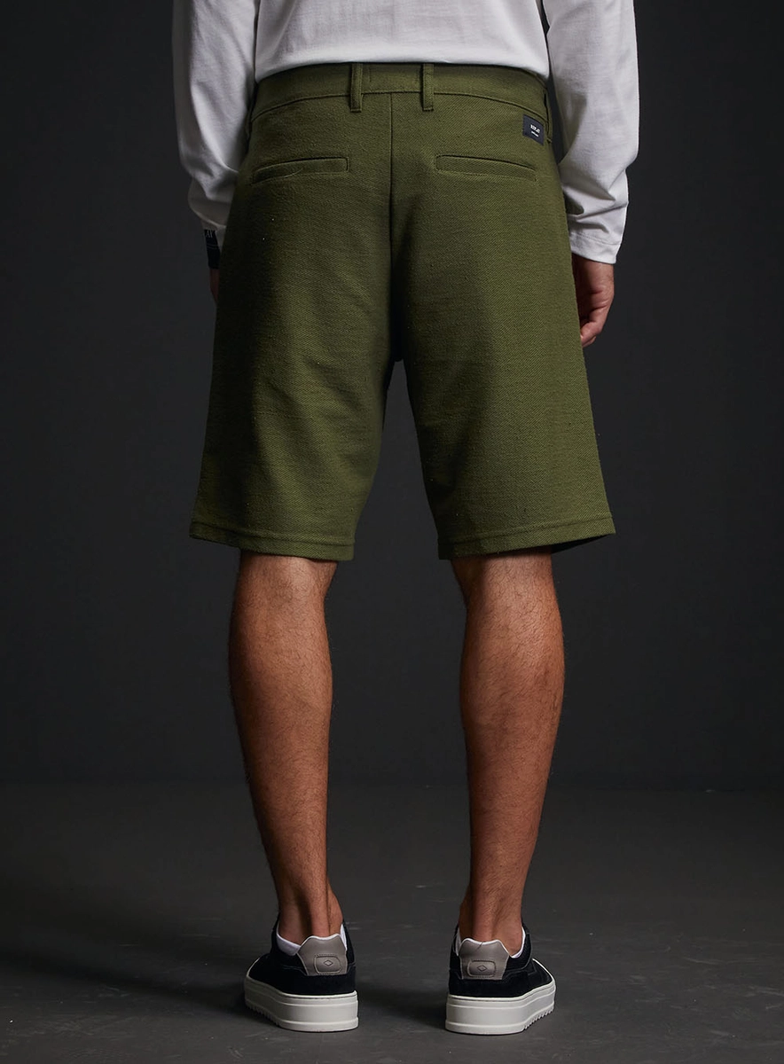 Bermuda Alfaiataria Chino Masculina Verde Replay