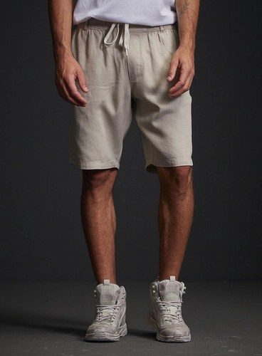 Bermuda Sarja Alfaiataria Chino Masculina