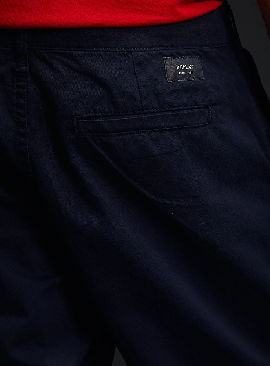 Bermuda Sarja Alfaiataria Chino Masculina Azul Caelum Lcecci