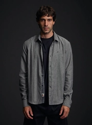 Camisa Regular Masculina Manga Longa