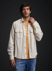 Camisa Masculina De Sarja Regular
