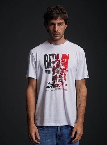 Camiseta Masculina Regular Básica Com Estampa