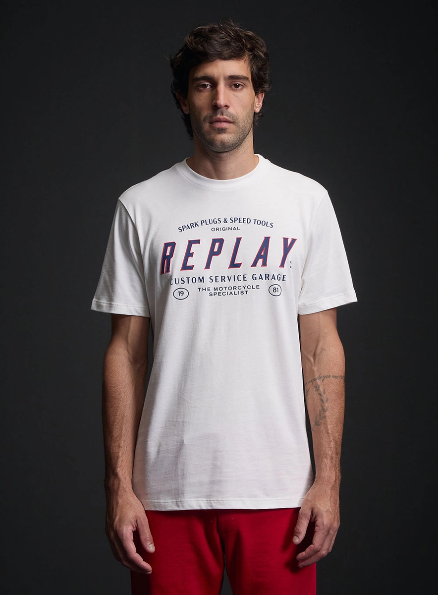 Camiseta Regular Com Estampa Off Shell Replay