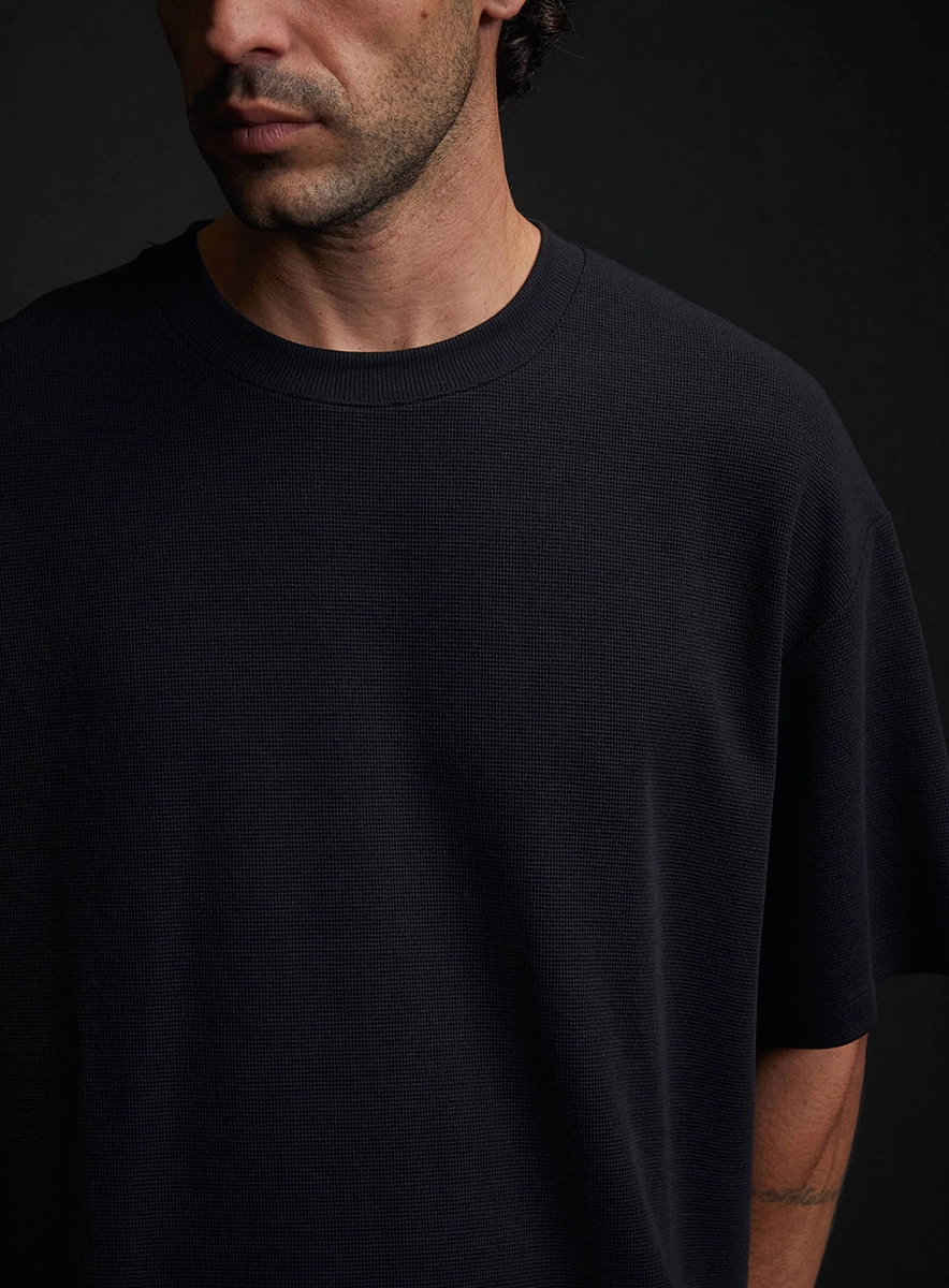 Camiseta Masculina Over Basic Preto Lcecci