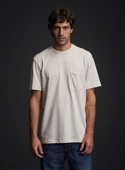 Camiseta Regular Com Detalhe Camuflado Nas Costas