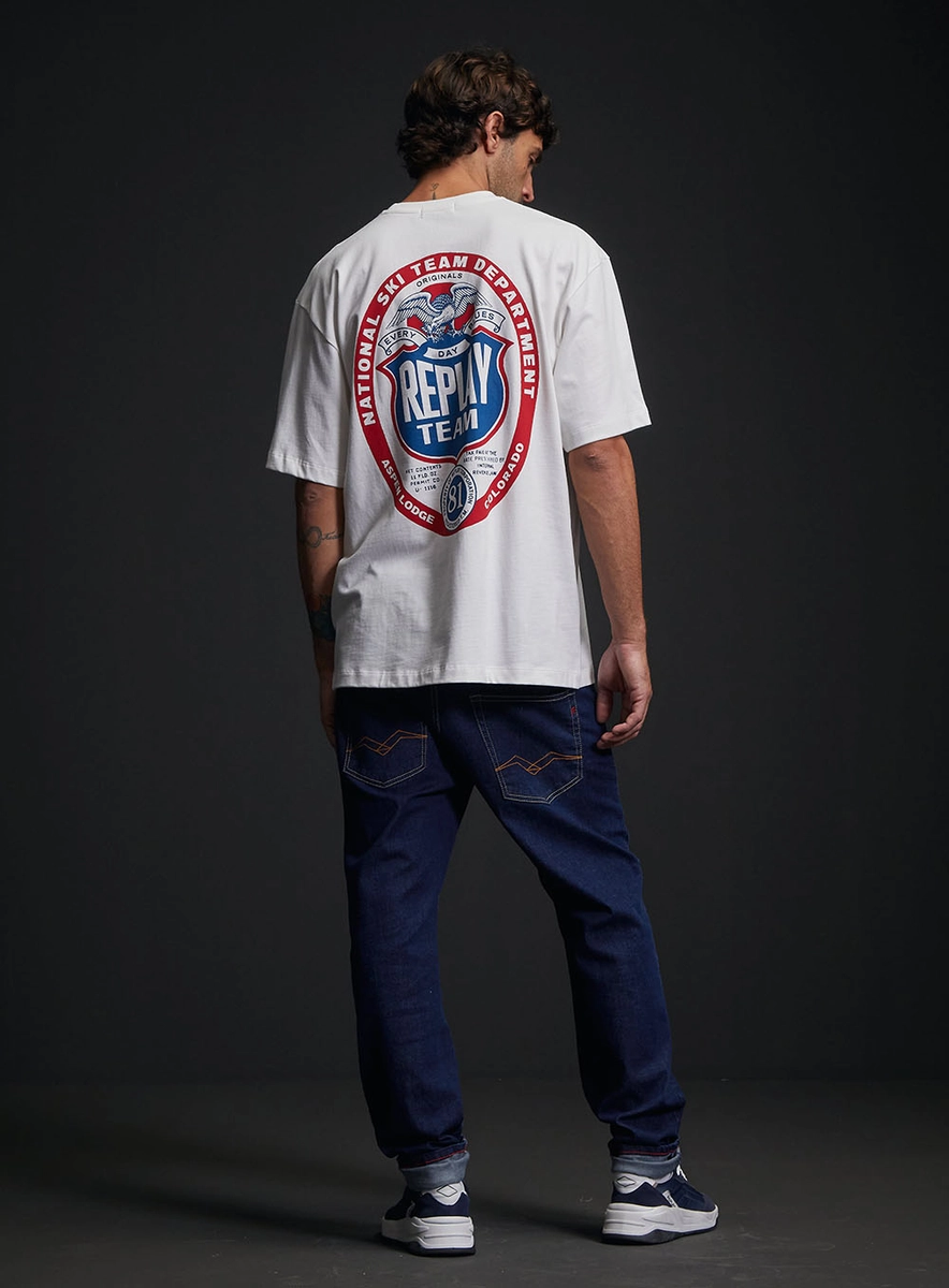 Camiseta Masculina Over Estampada Off Shell Lcecci