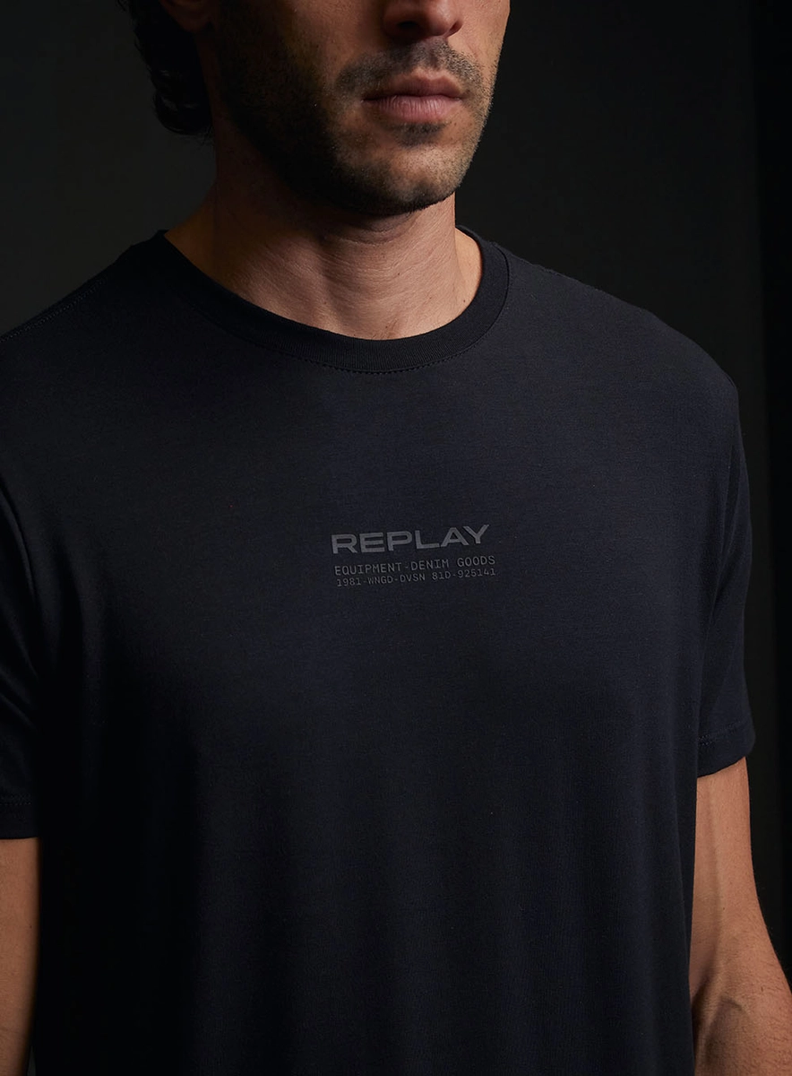 Camiseta Masculina Slim Regular Preto Lcecci