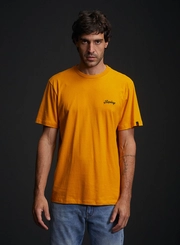 Camiseta Masculina Regular Com Detalhe Em Bordado