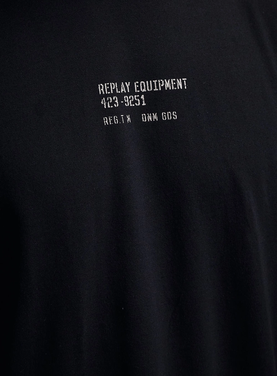 Camiseta Regular Com Estampa Preto Lcecci