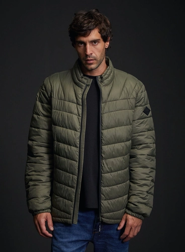 Jaqueta Masculina Matelasse Nylon Básica