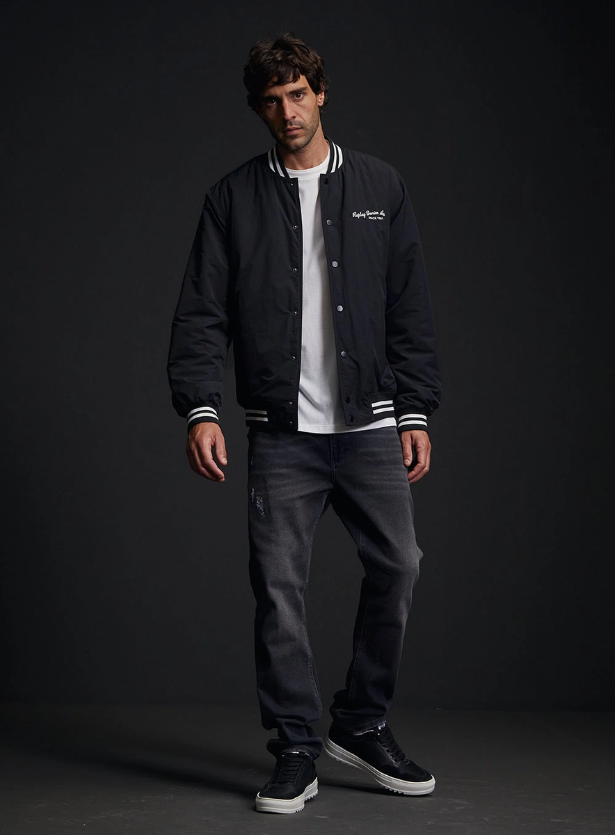 Jaqueta Colegial Regular Masculina Preto Lcecci