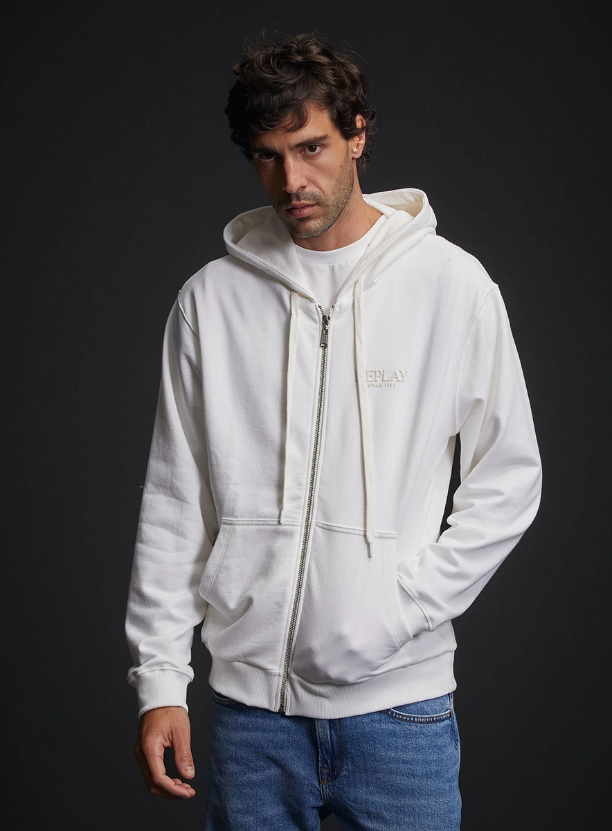Jaqueta Moletom Masculina Com Capuz E Bolso Off Shell Replay