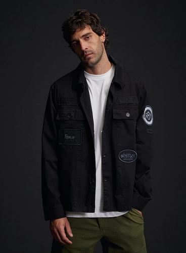 Jaqueta De Sarja Masculina Parka