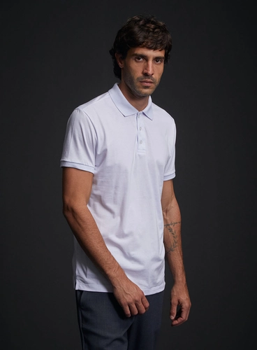 Polo Masculina Regular Pima
