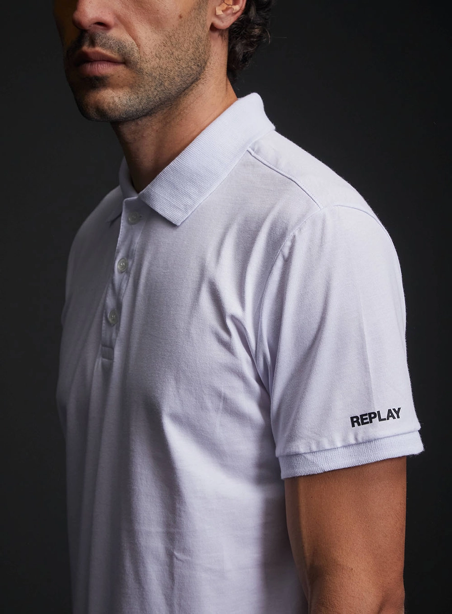 Polo Masculina Regular Pima Branco Lcecci