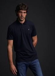 Polo Masculina Regular Fit Com Detalhe Bordado