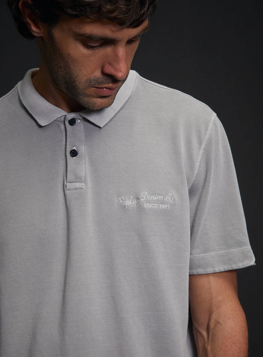 Polo Regular Fit Masculina Bege Lcecci