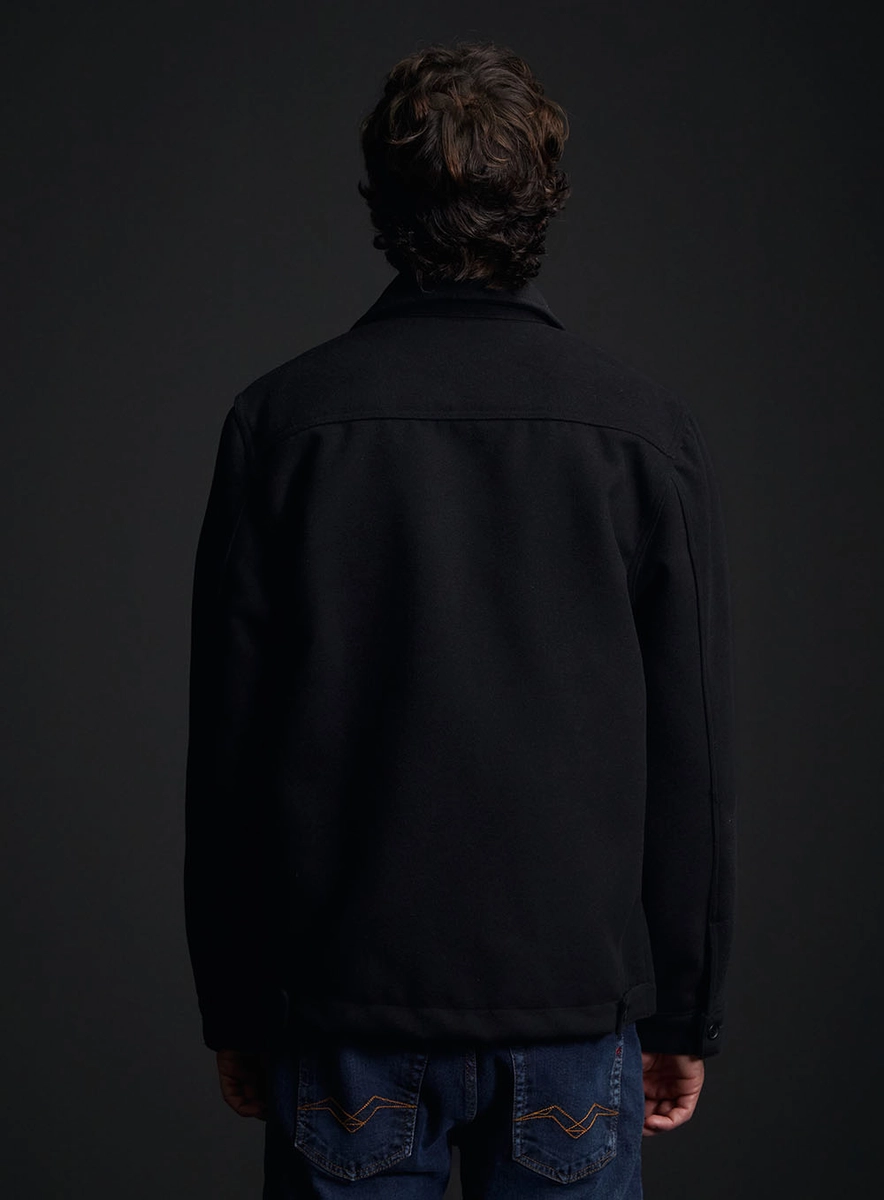 Casaco Regular Alfaiataria Masculina Preto Replay