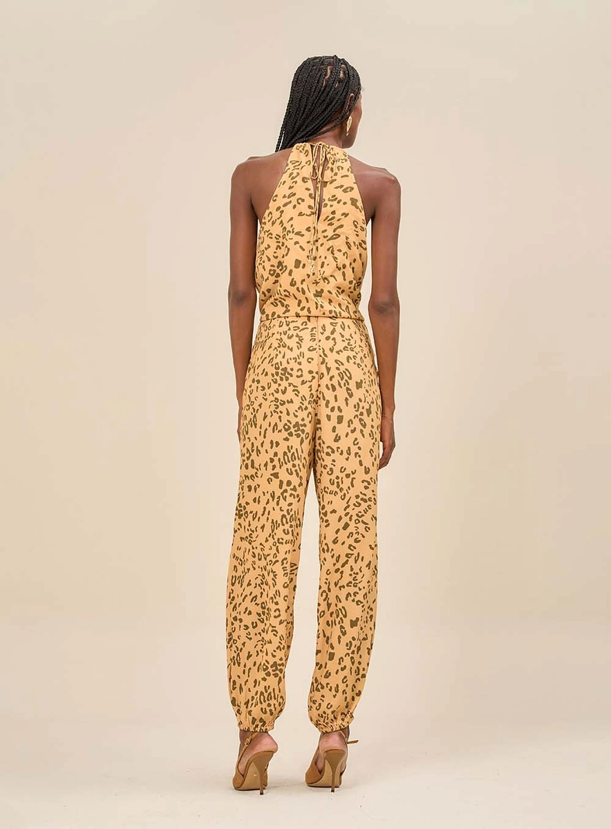 Calça Feminina Jogger Estampada Animal Print Estampados Souisy