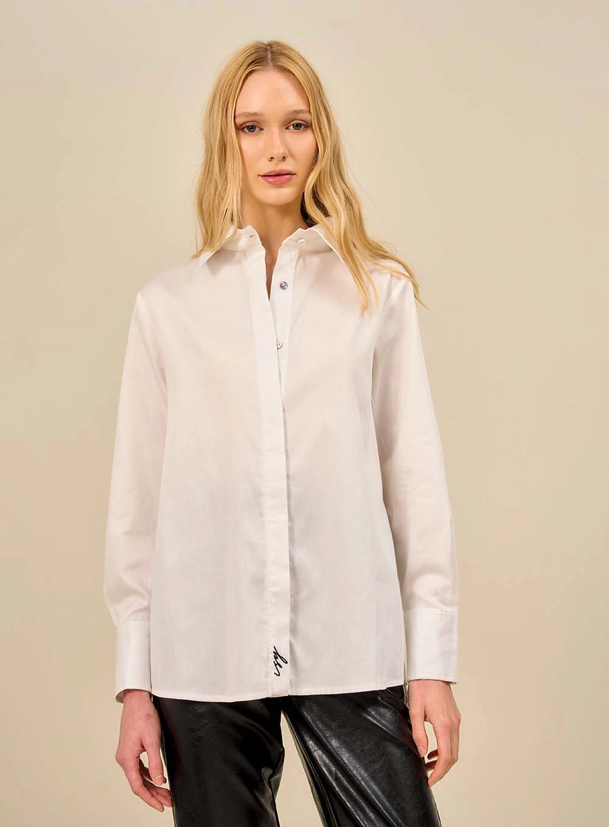 Camisa Tecido Plano  Feminino Isy Off Shell Souisy