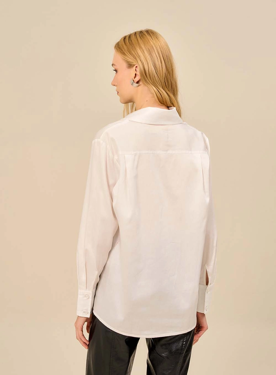 Camisa Tecido Plano  Feminino Isy Off Shell Souisy
