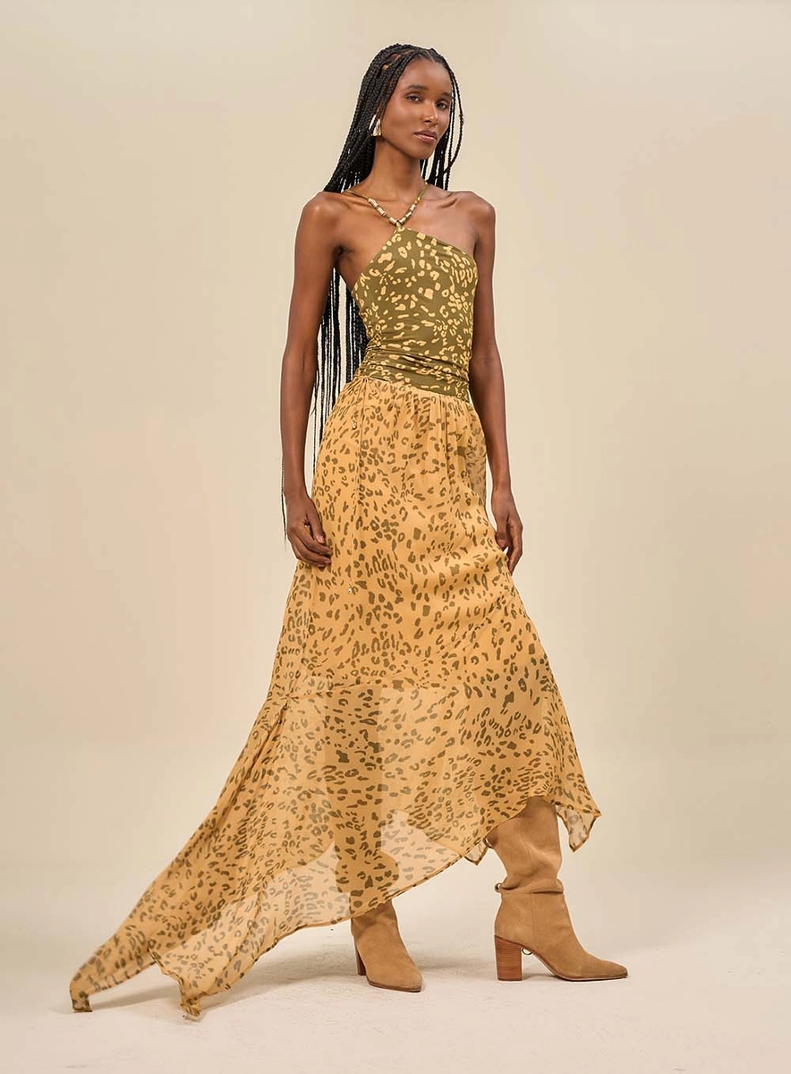 Body Estampado Com Um Ombro Só Estampados Souisy