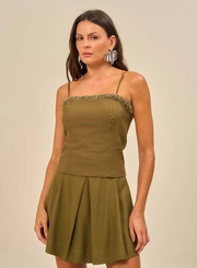 Blusa Tecido Plano  Feminino Isy