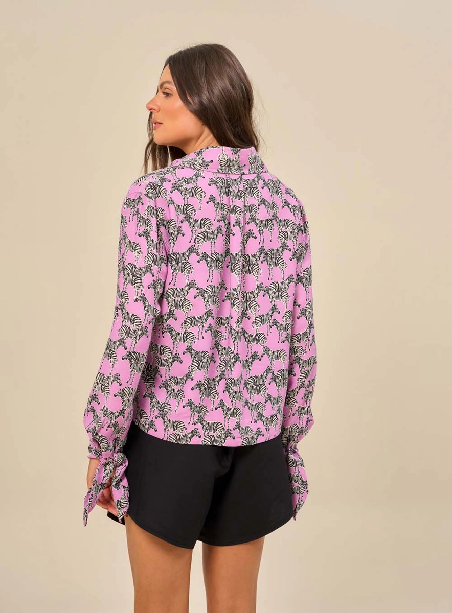 Camisa Tecido Plano  Feminino Isy Estampados Souisy