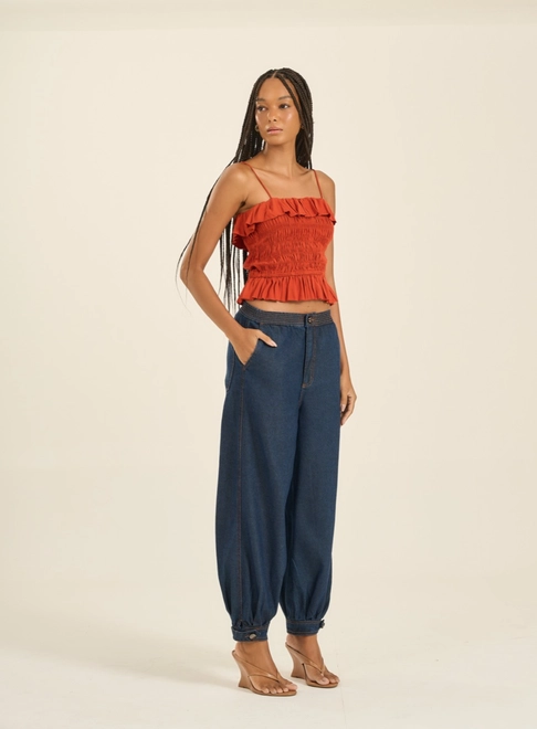 Calça Jeans Feminina Saruel Basic Comfort