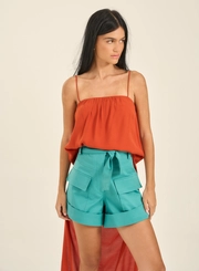 Short Alfaiataria Com Amarração