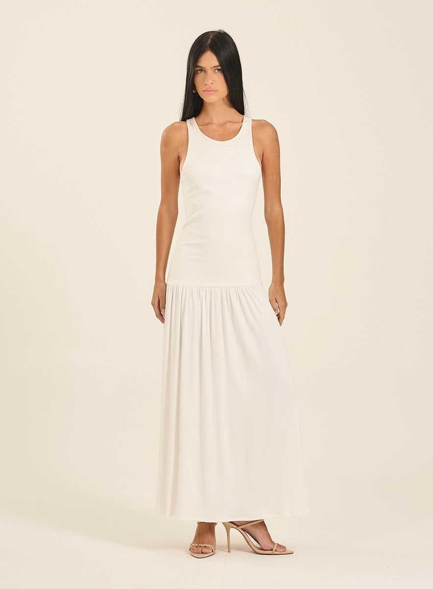 Vestido Feminino Fluido - Basic Comfort Off Shell Souisy
