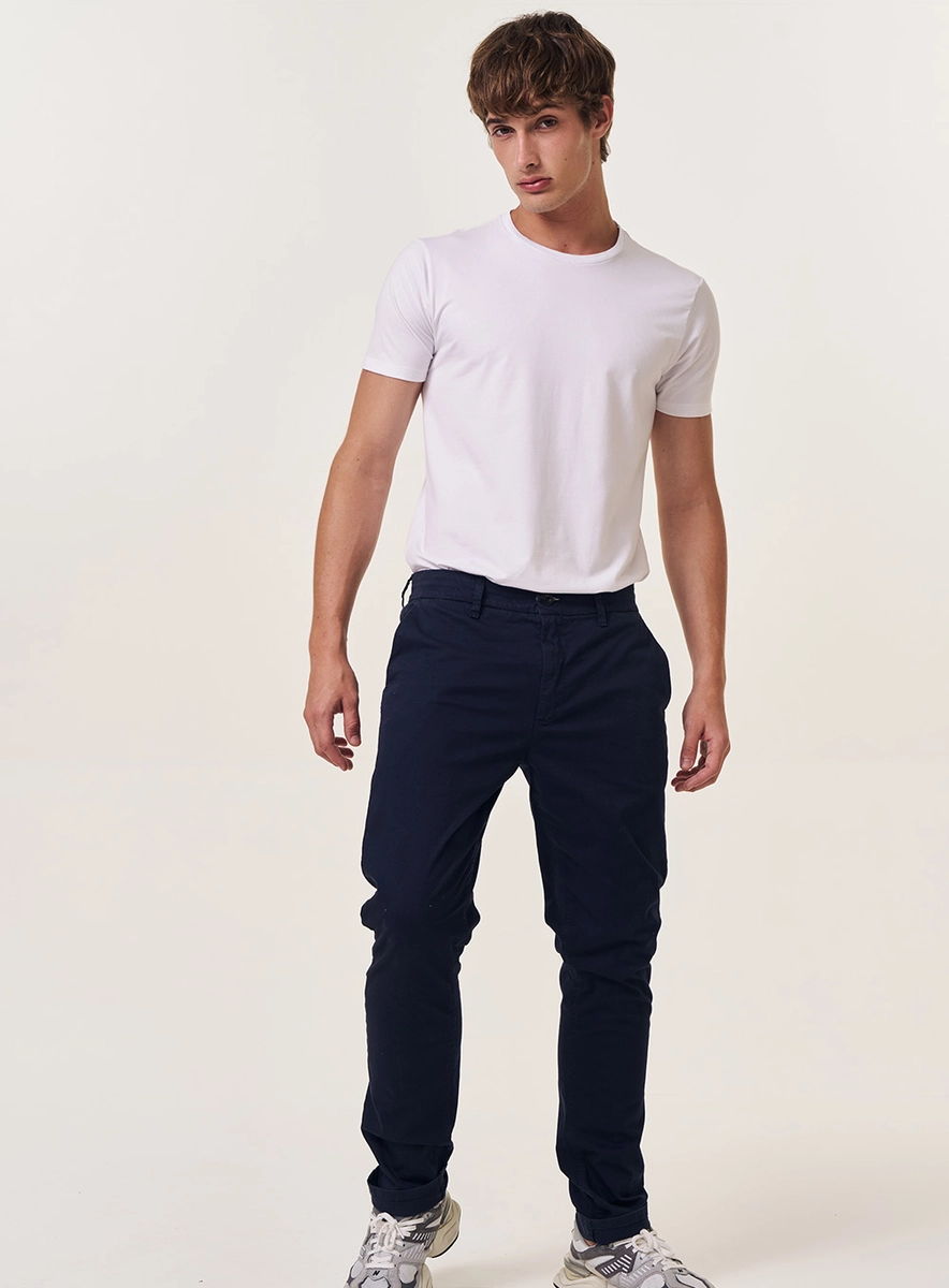 Calça Sarja Masculina Chino Azul Caelum Replay